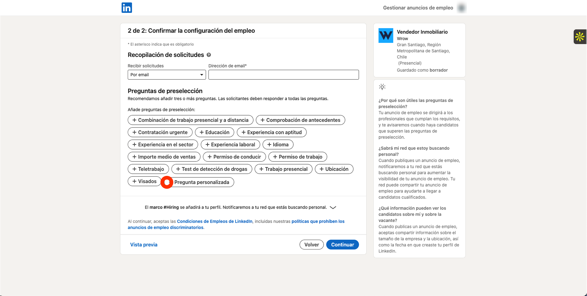 Cómo publicar un aviso de trabajo gratuito en LinkedIn (y filtrar postulantes no calificados desde el principio) Cómo publicar un aviso de trabajo gratuito en LinkedIn (y filtrar postulantes no calificados desde el principio)
