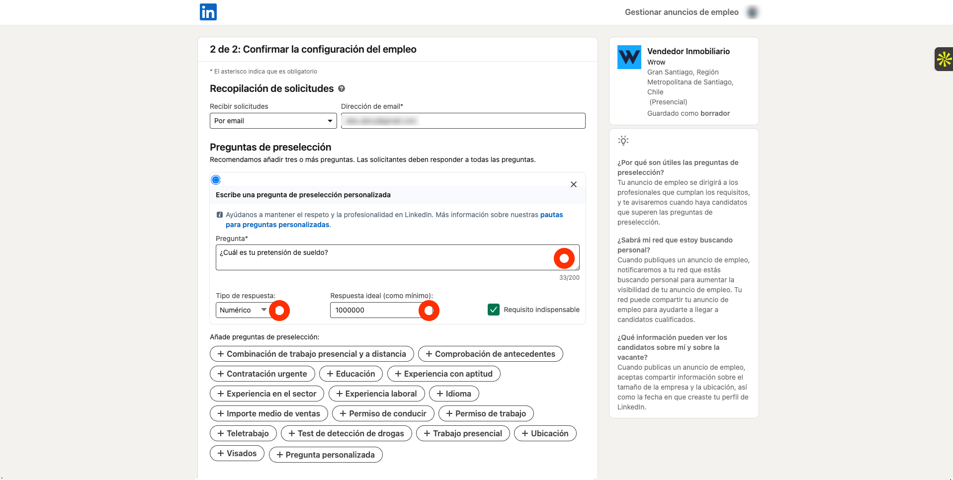 Cómo publicar un aviso de trabajo gratuito en LinkedIn (y filtrar postulantes no calificados desde el principio) Cómo publicar un aviso de trabajo gratuito en LinkedIn (y filtrar postulantes no calificados desde el principio)