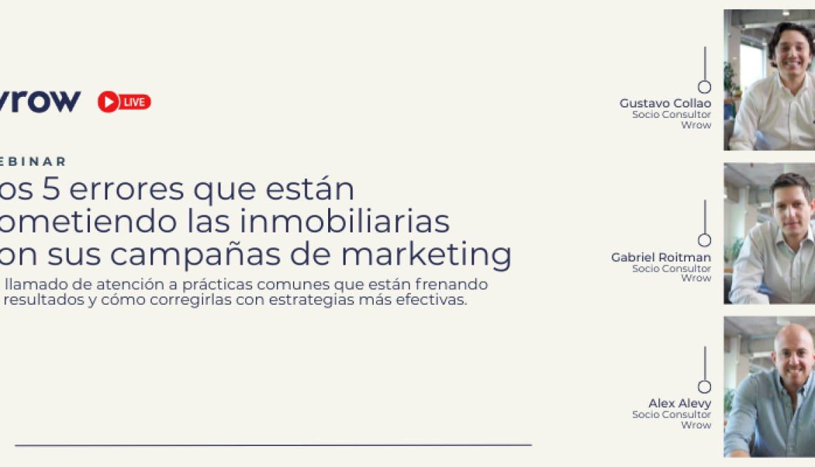 Webinar - Los 5 Errores que están cometiendo las inmobiliarias